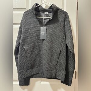 VRST Men's Charcoal Zip-Up Sweater